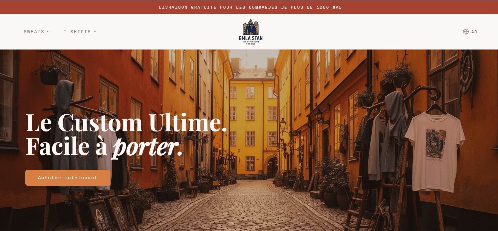 Capture du projet Gamlastan — Interface de boutique avec Next.js