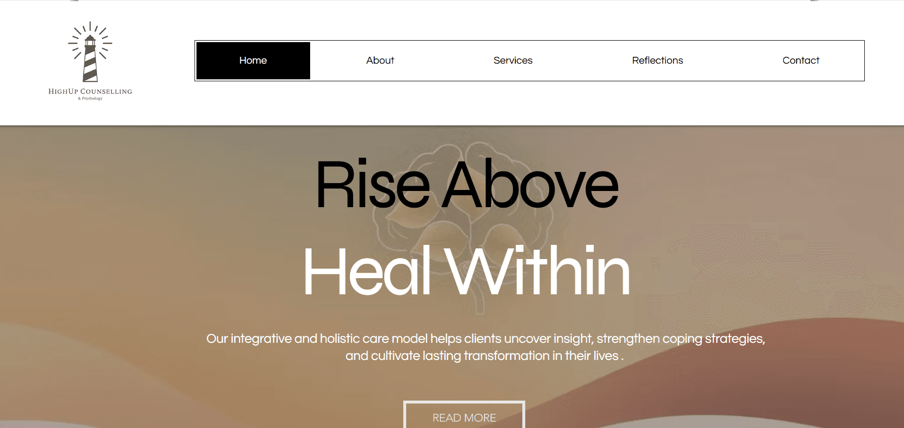 Aperçu de HighUp Counselling — Site de services
